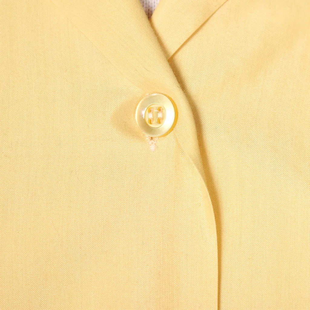 1950s Simple Yellow Vintage Blouse