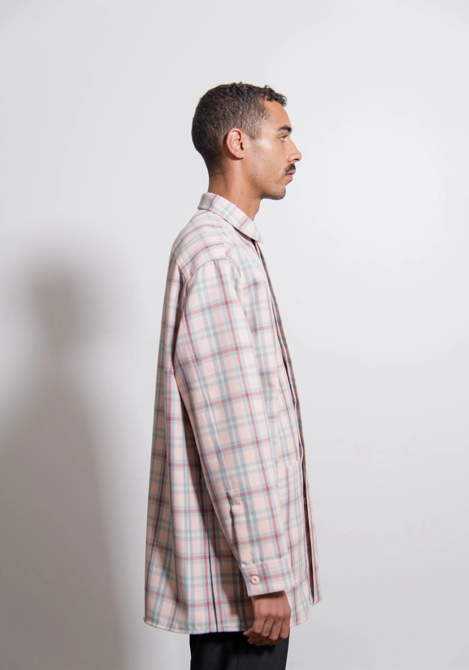 Aberdeen Macro Wool Check Shirt Band Aid