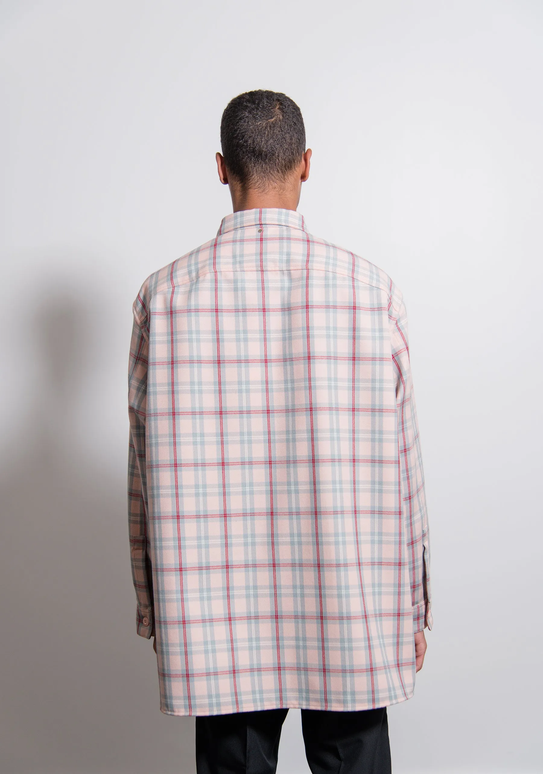 Aberdeen Macro Wool Check Shirt Band Aid