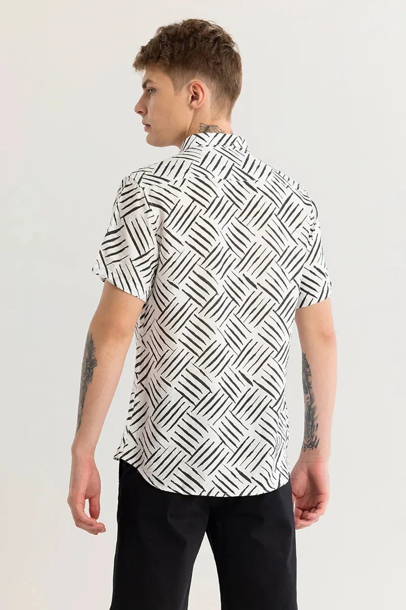 Absyss Abstract White Shirt