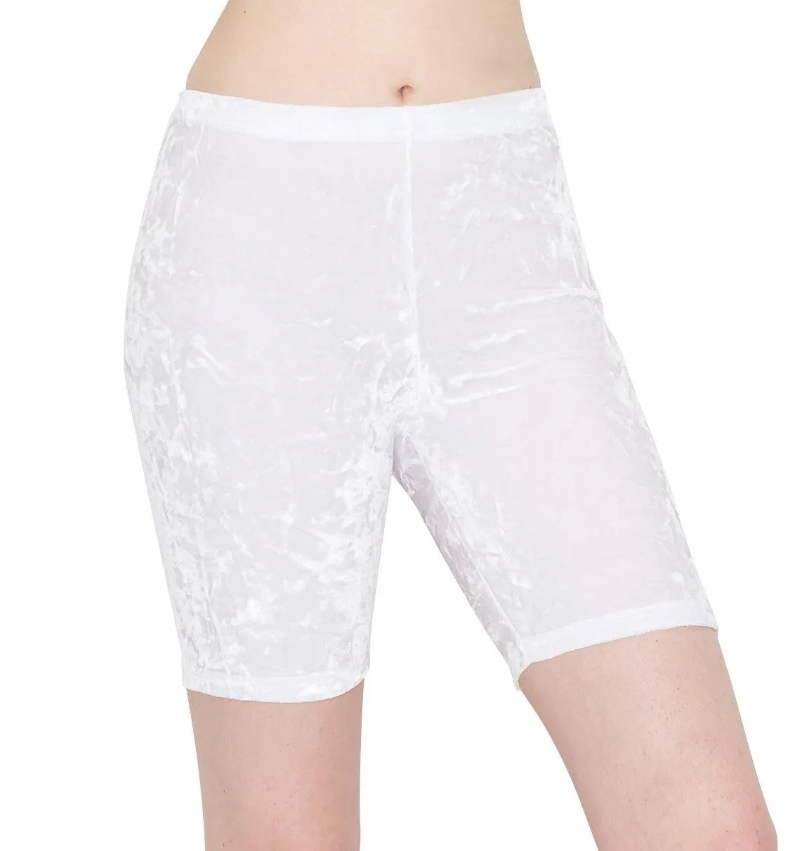 ALWAYS Women's Crushed Velvet Shorts — Buttery Soft Comfortable Sexy Stretchy Biker Pants