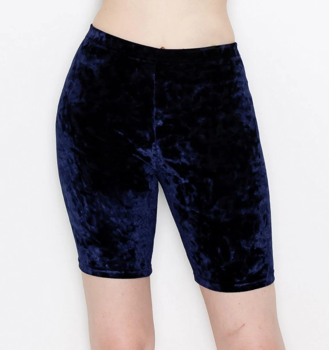 ALWAYS Women's Crushed Velvet Shorts — Buttery Soft Comfortable Sexy Stretchy Biker Pants