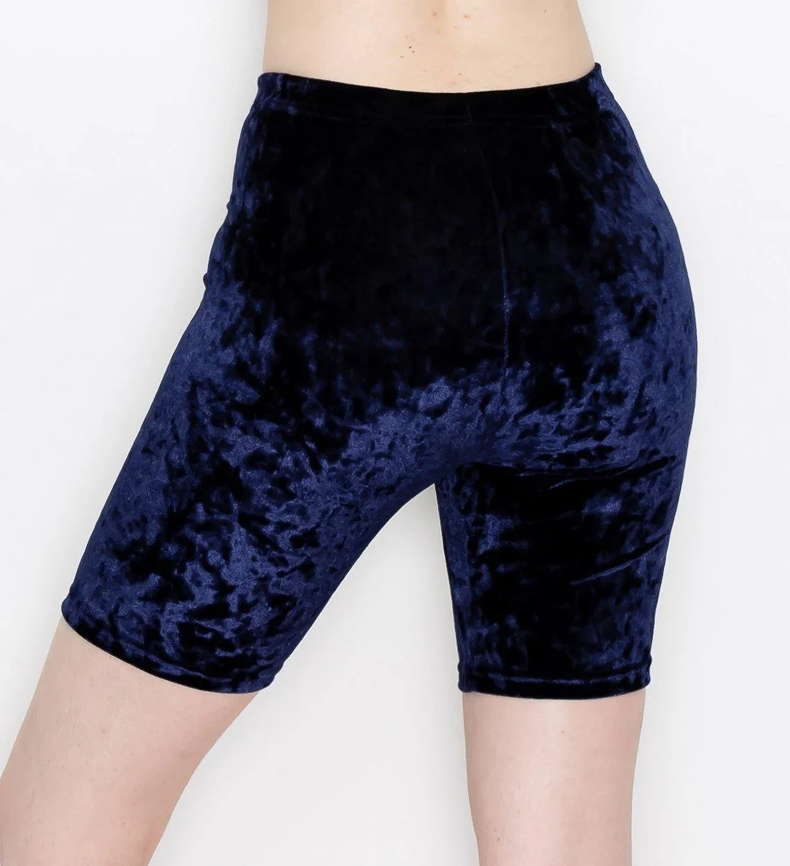 ALWAYS Women's Crushed Velvet Shorts — Buttery Soft Comfortable Sexy Stretchy Biker Pants