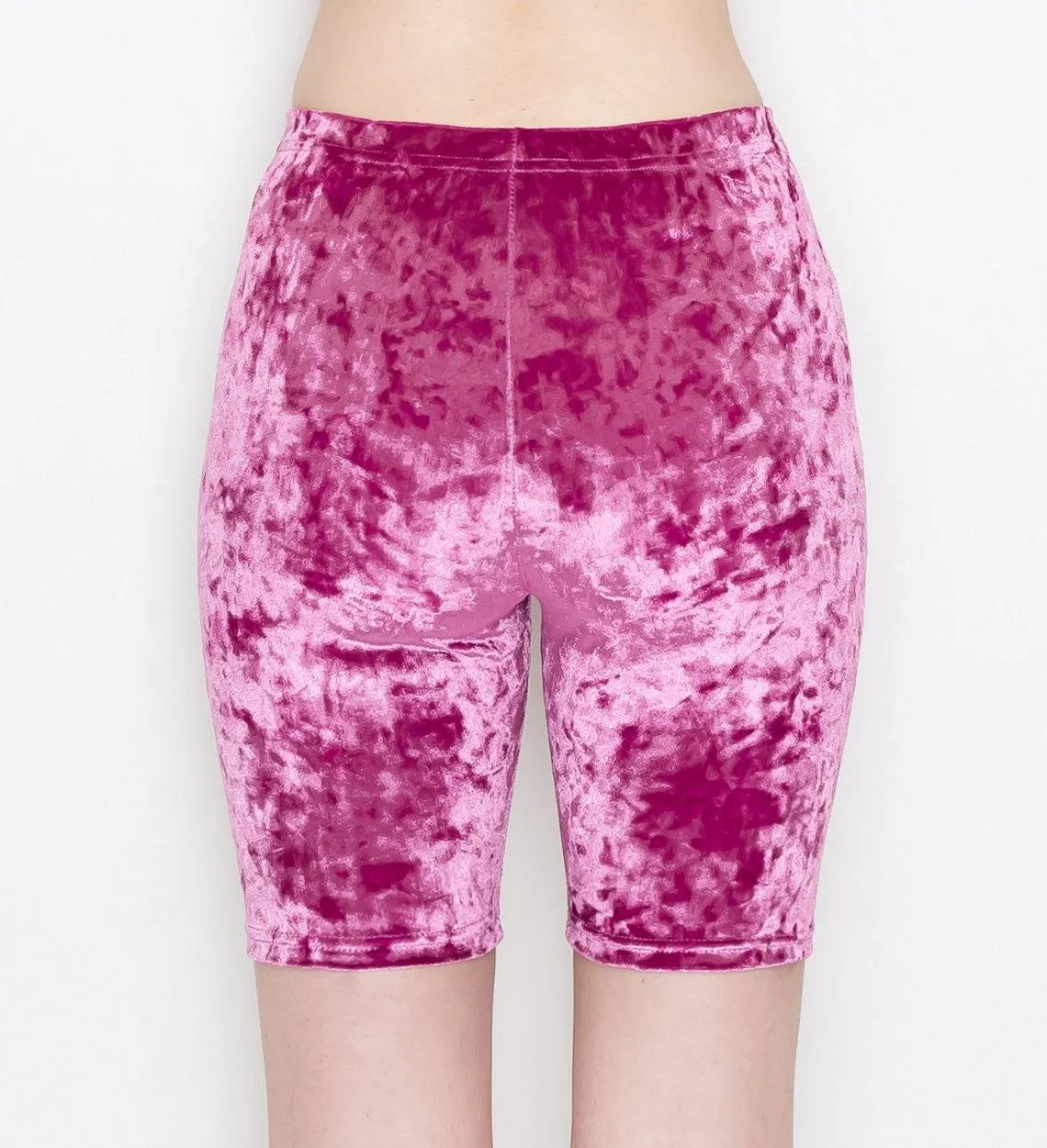 ALWAYS Women's Crushed Velvet Shorts — Buttery Soft Comfortable Sexy Stretchy Biker Pants