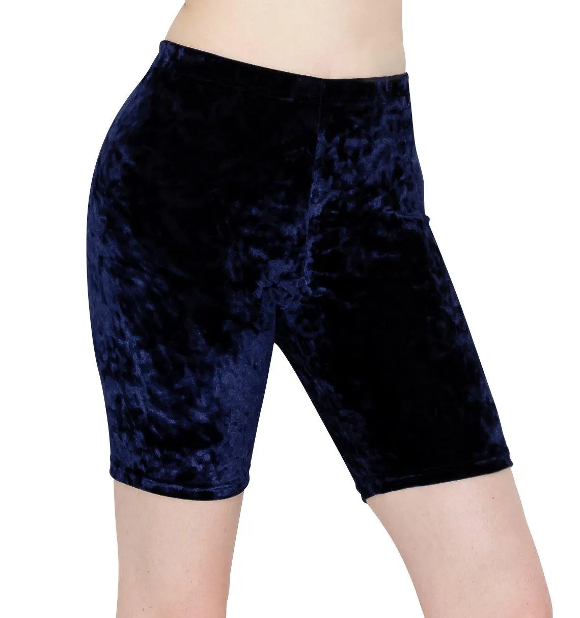 ALWAYS Women's Crushed Velvet Shorts — Buttery Soft Comfortable Sexy Stretchy Biker Pants