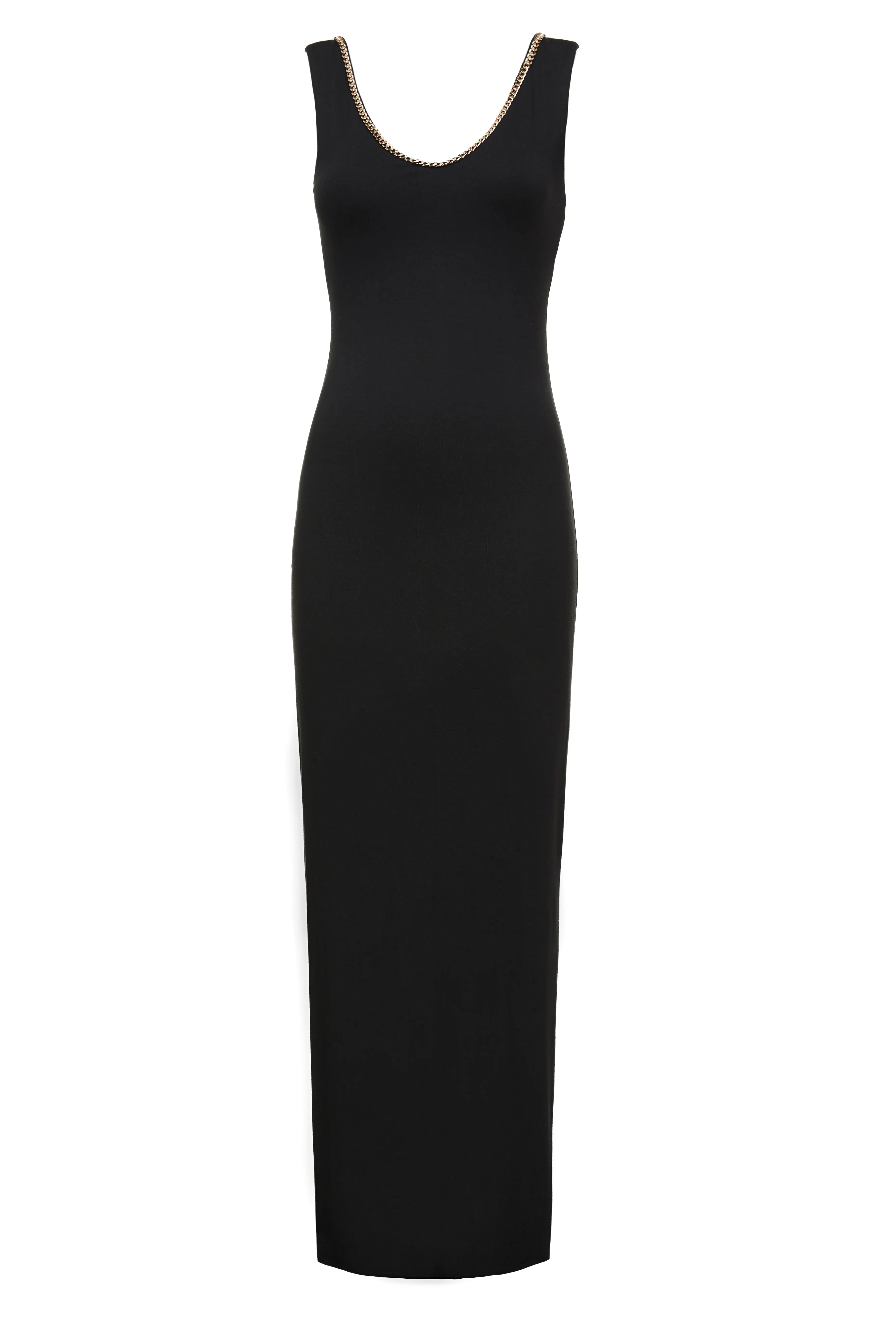 Amber V-Neck Maxi Dress (Black)