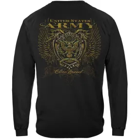 Army Crest Elite Breed Rise Above Fear Premium Long Sleeve