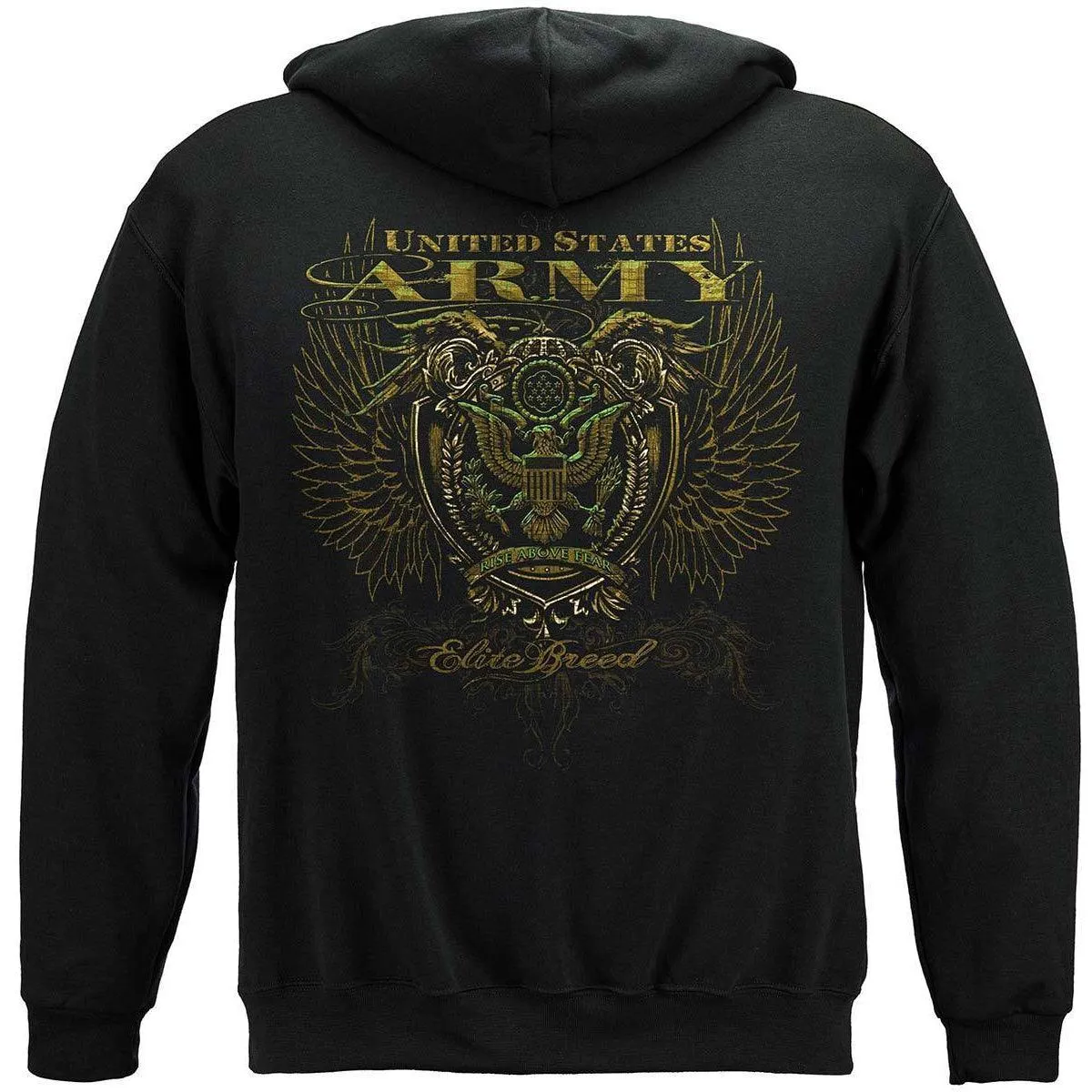 Army Crest Elite Breed Rise Above Fear Premium Long Sleeve