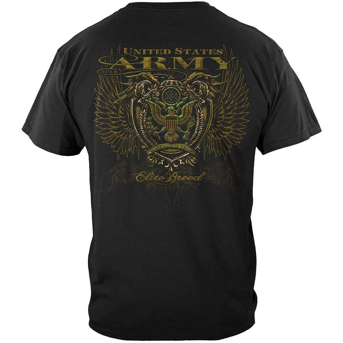 Army Crest Elite Breed Rise Above Fear Premium Long Sleeve