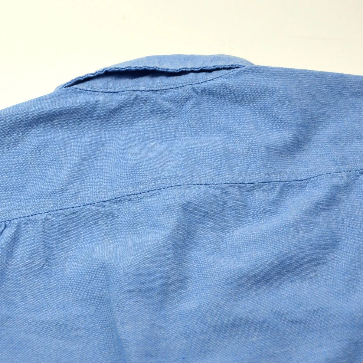 Arpenteur - Grand-Père Popover Shirt - Blue Chambray