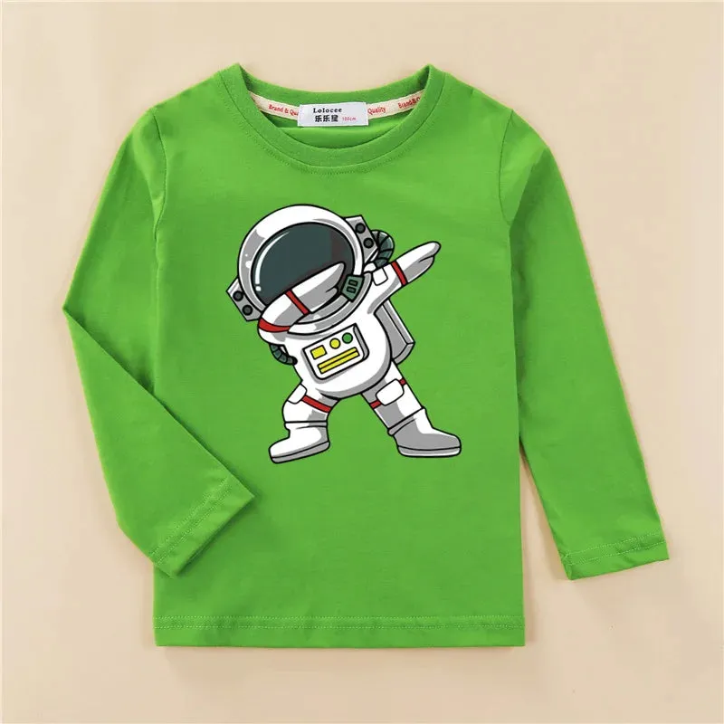 Baby Boys Astronaut Spaceman Casual Tank Shirts