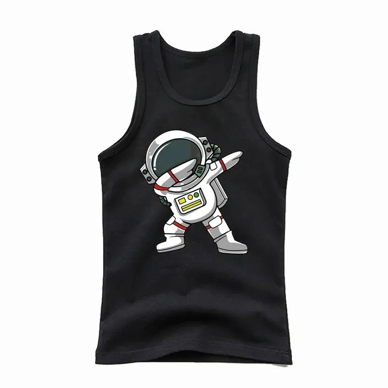 Baby Boys Astronaut Spaceman Casual Tank Shirts