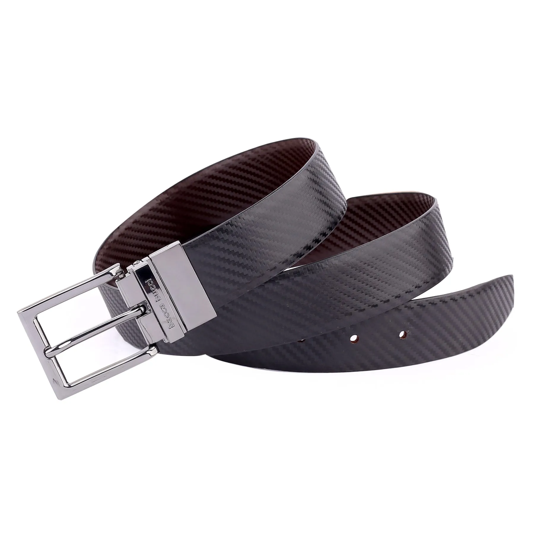 Bacca Bucci Auto reversible dress belt with Genuine Leather