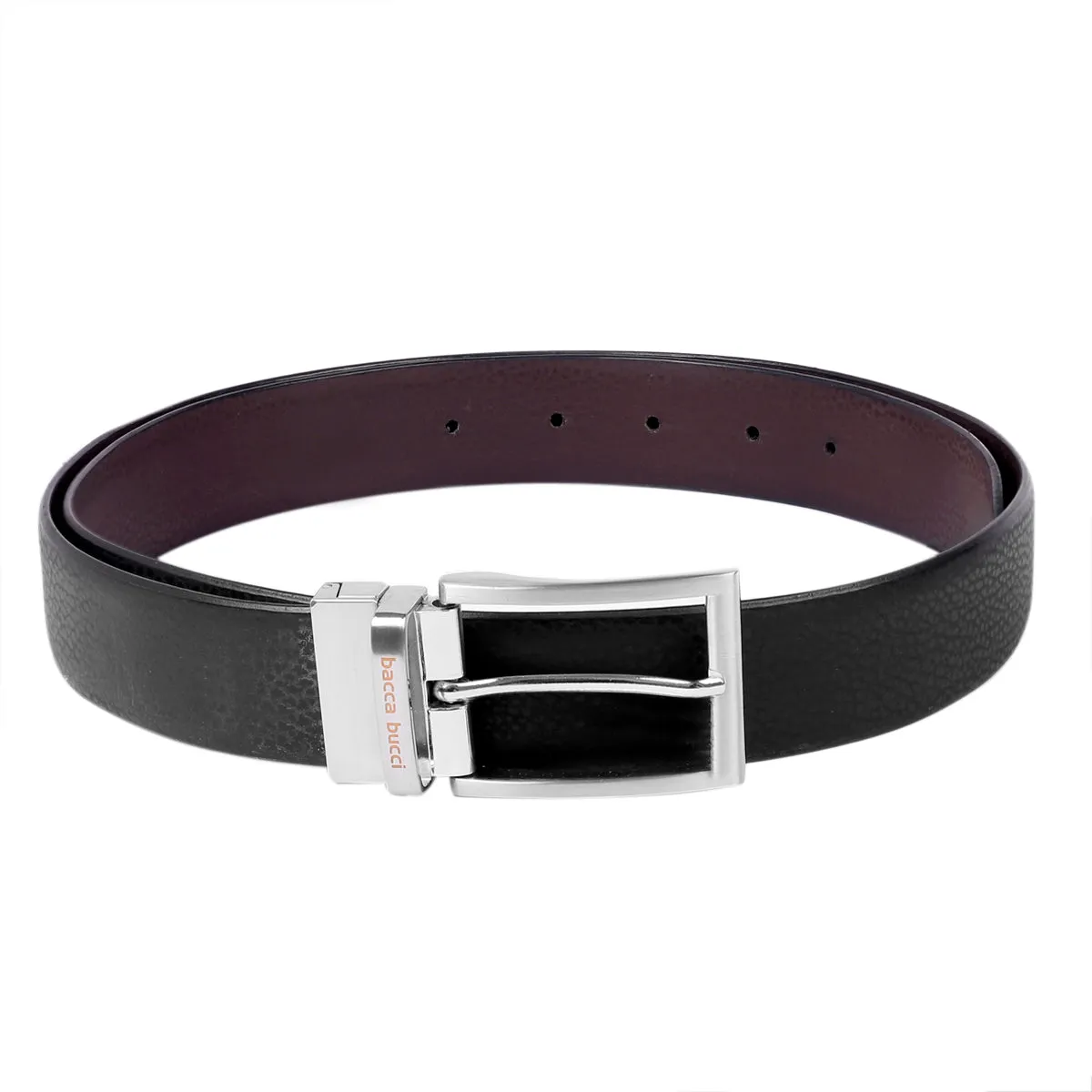 Bacca Bucci Classic Dress belt with Italian smooth Genuine leather Black & Brown