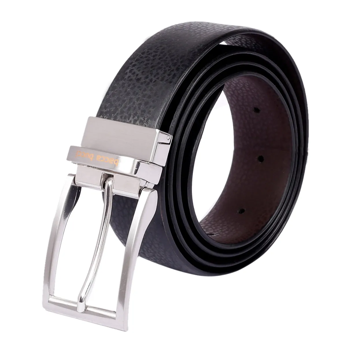 Bacca Bucci Classic Dress belt with Italian smooth Genuine leather Black & Brown