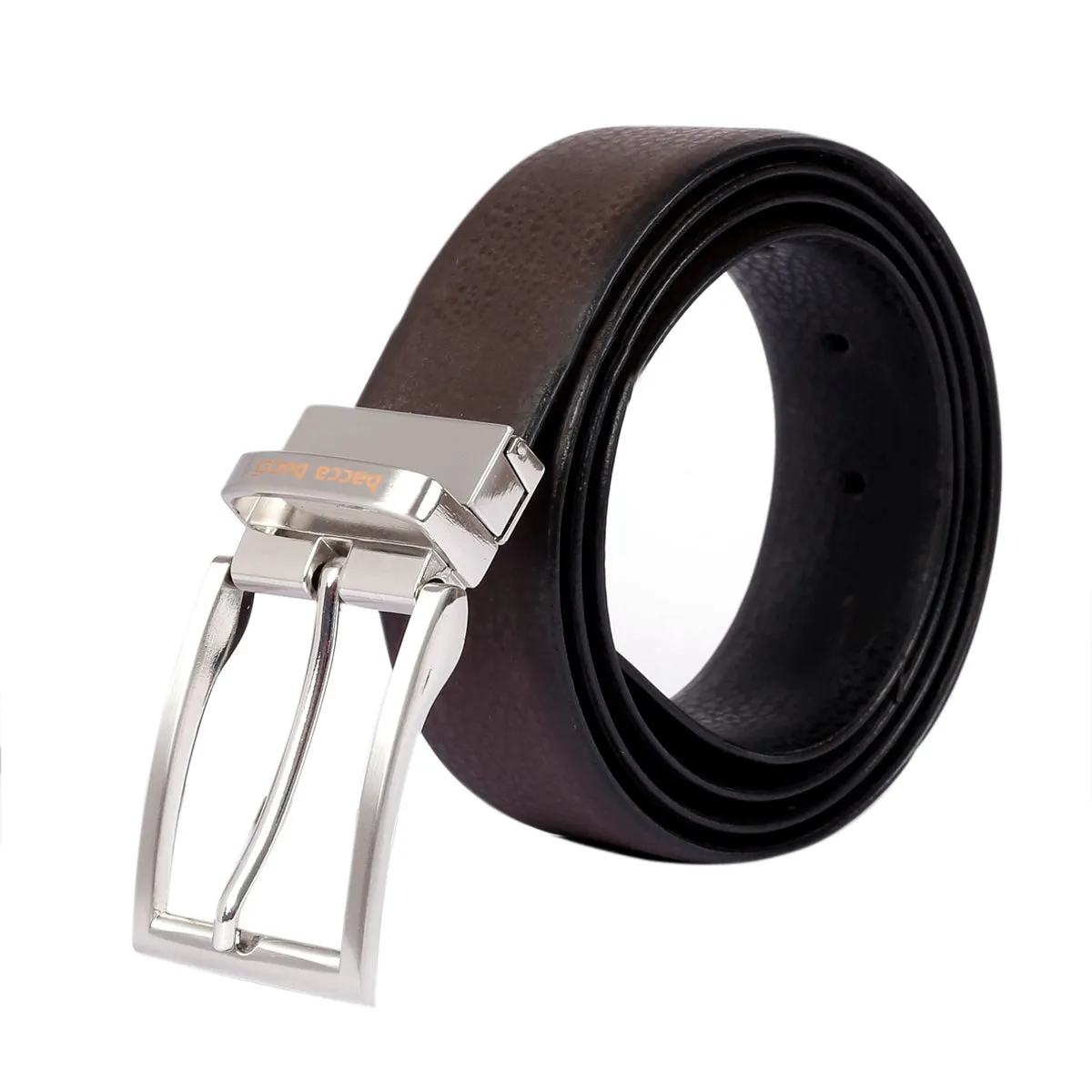 Bacca Bucci Classic Dress belt with Italian smooth Genuine leather Black & Brown