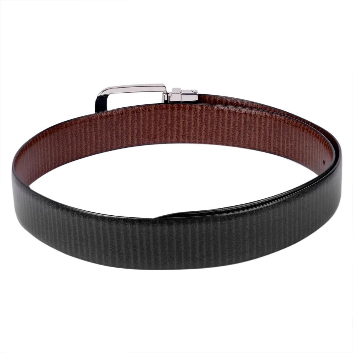 Bacca Bucci Classic Dress belt with Italian smooth Genuine leather Black & Brown