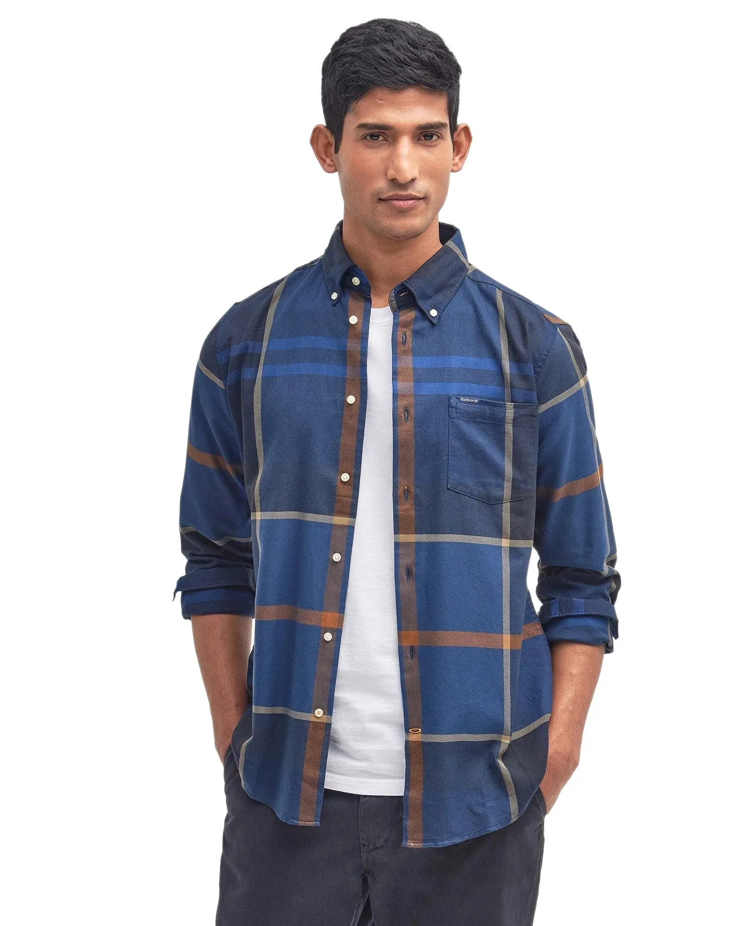 Barbour Mens 'Dunoon' Large Tartan Check Shirt - Long Sleeved