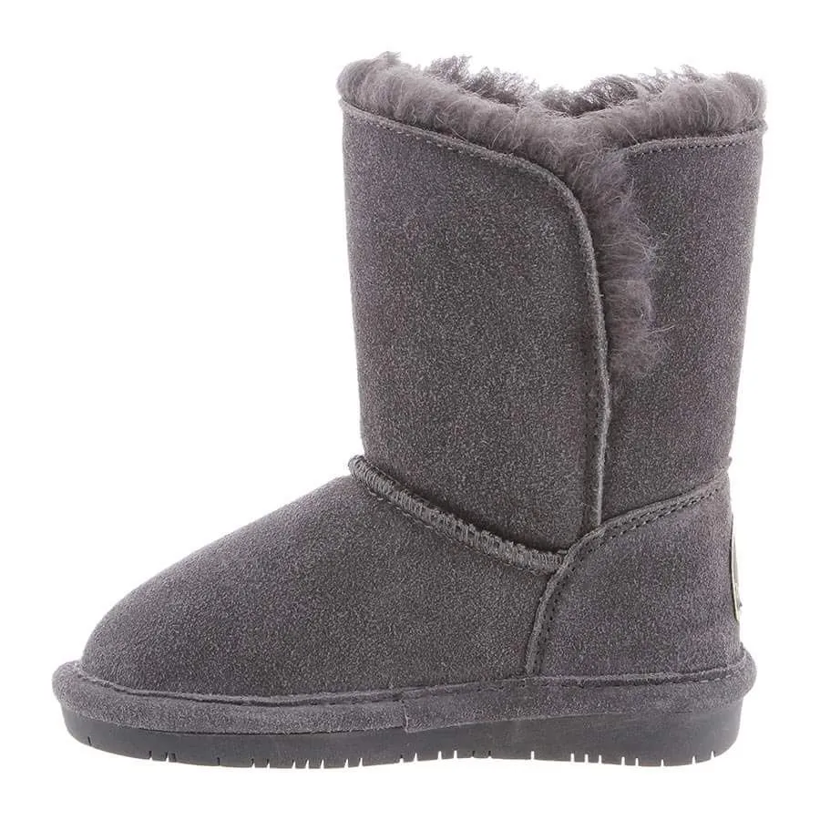 Bearpaw Abigail Toddler Charcoal Suede Winter Fur Lined Suede Boot