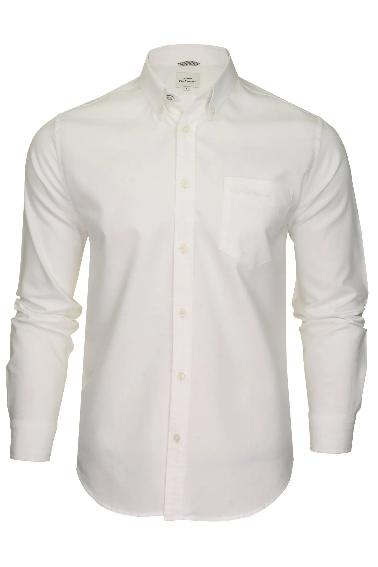 Ben Sherman Men's Button-Down Collar Oxford Shirt, Long Sleeved, Regular Fit