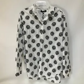 Black & White Top Long Sleeve Cma, Size L