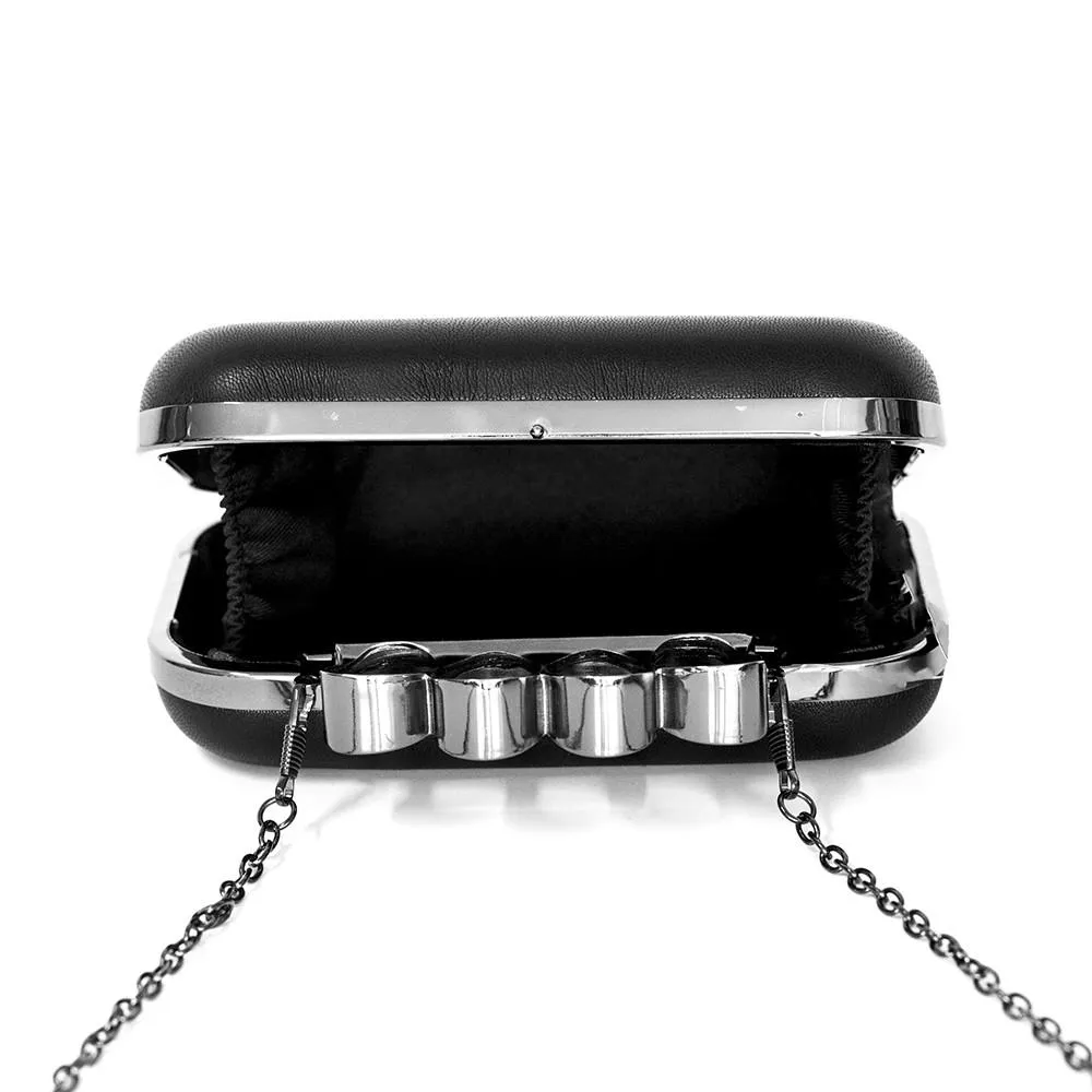 Black Knuckle Duster Clutch