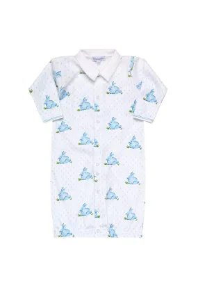 Blue Bunnies Baby Converter Gown