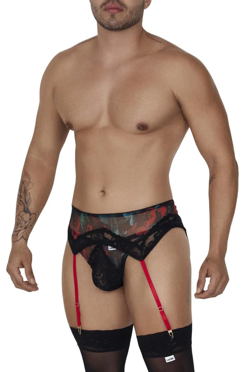 CandyMan Garter Thongs Two Piece Set