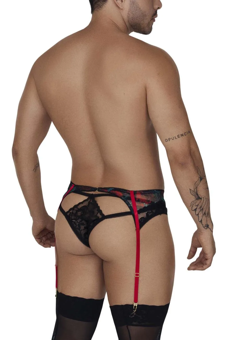 CandyMan Garter Thongs Two Piece Set