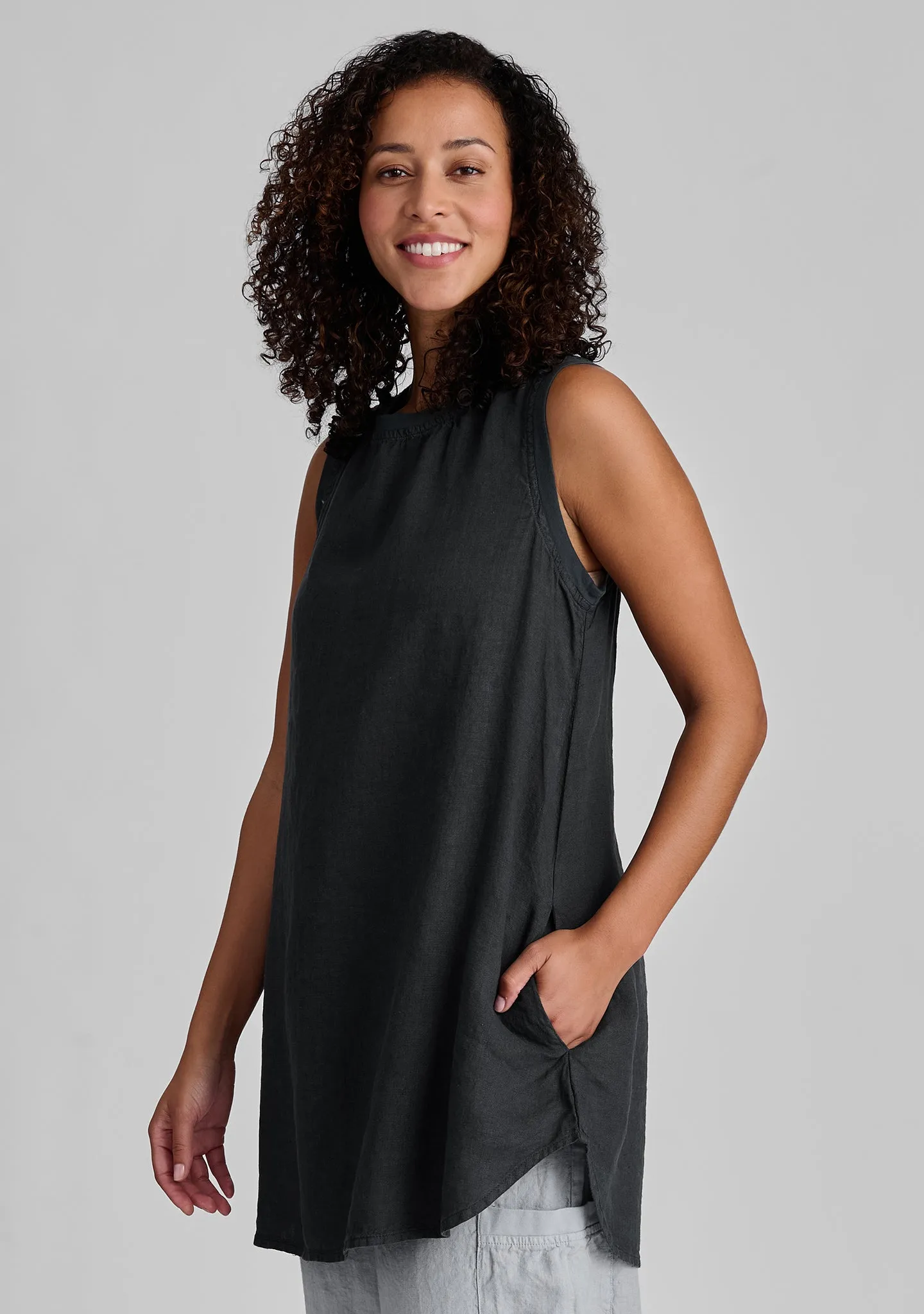 Coastal Tunic - Linen Tank Top