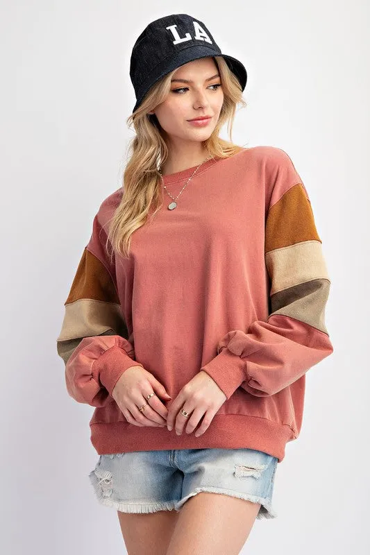 Color Block Pullover