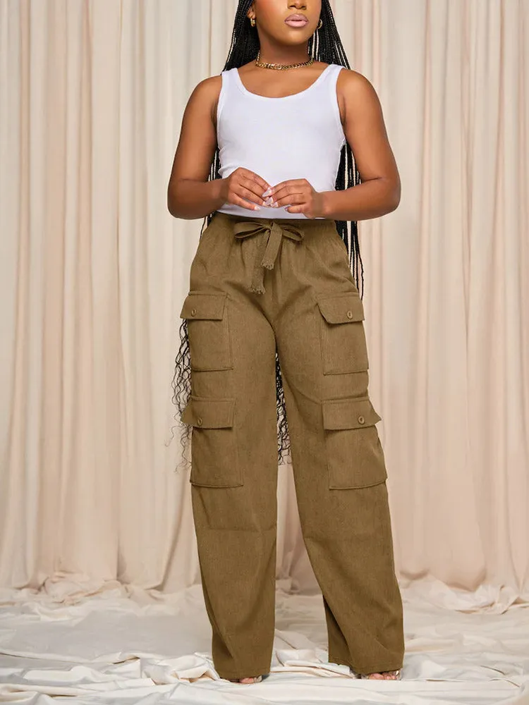 Corduroy Cargo Pants