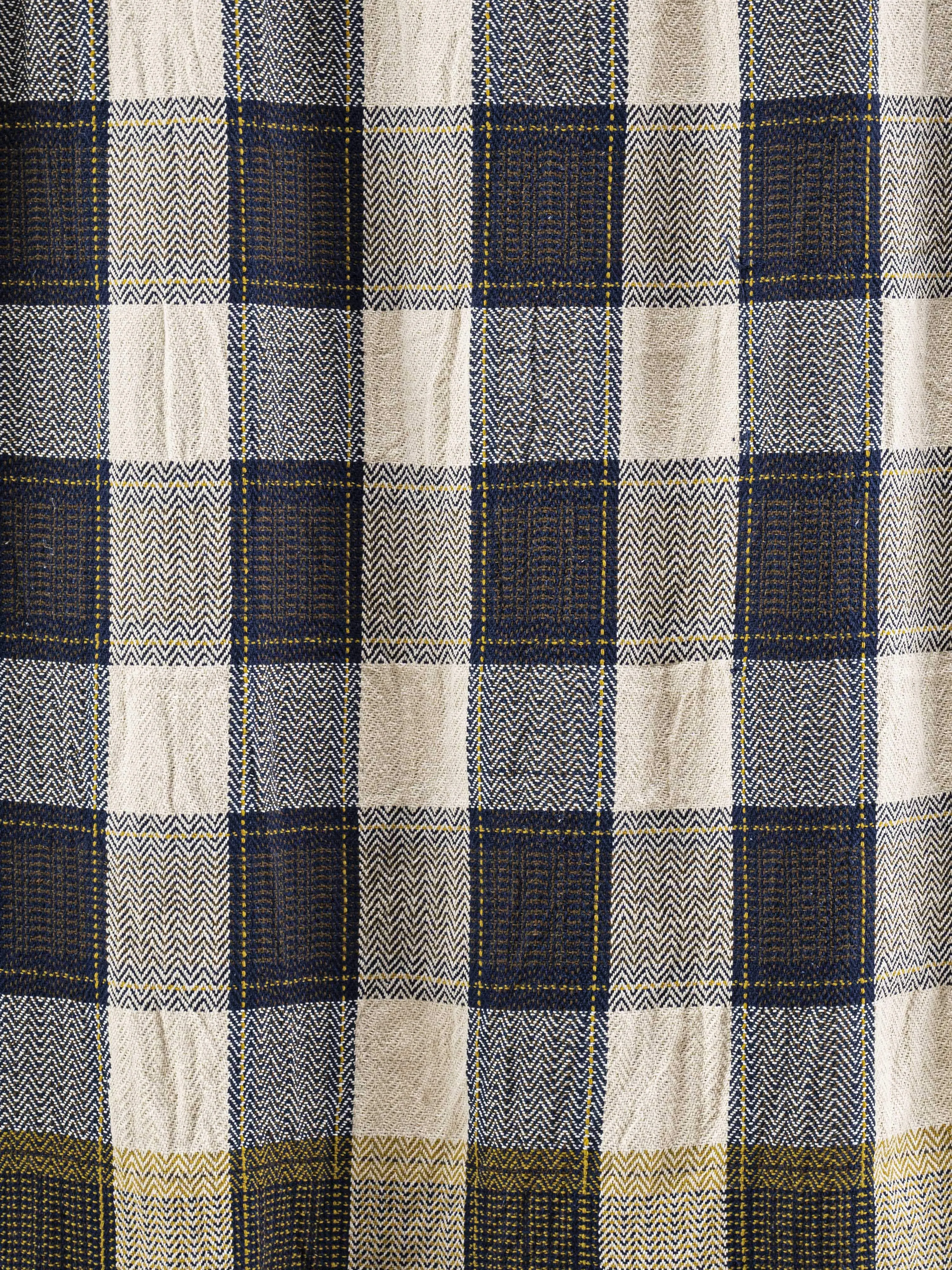 Cotton Plaid N°26 in Navy Blue - Moismont