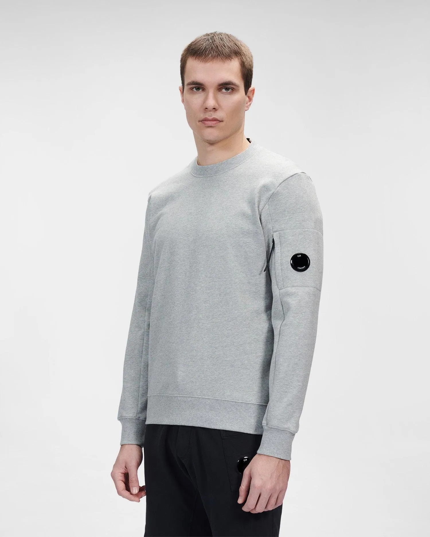 CP Company Lens Sweatshirt Grey Melange