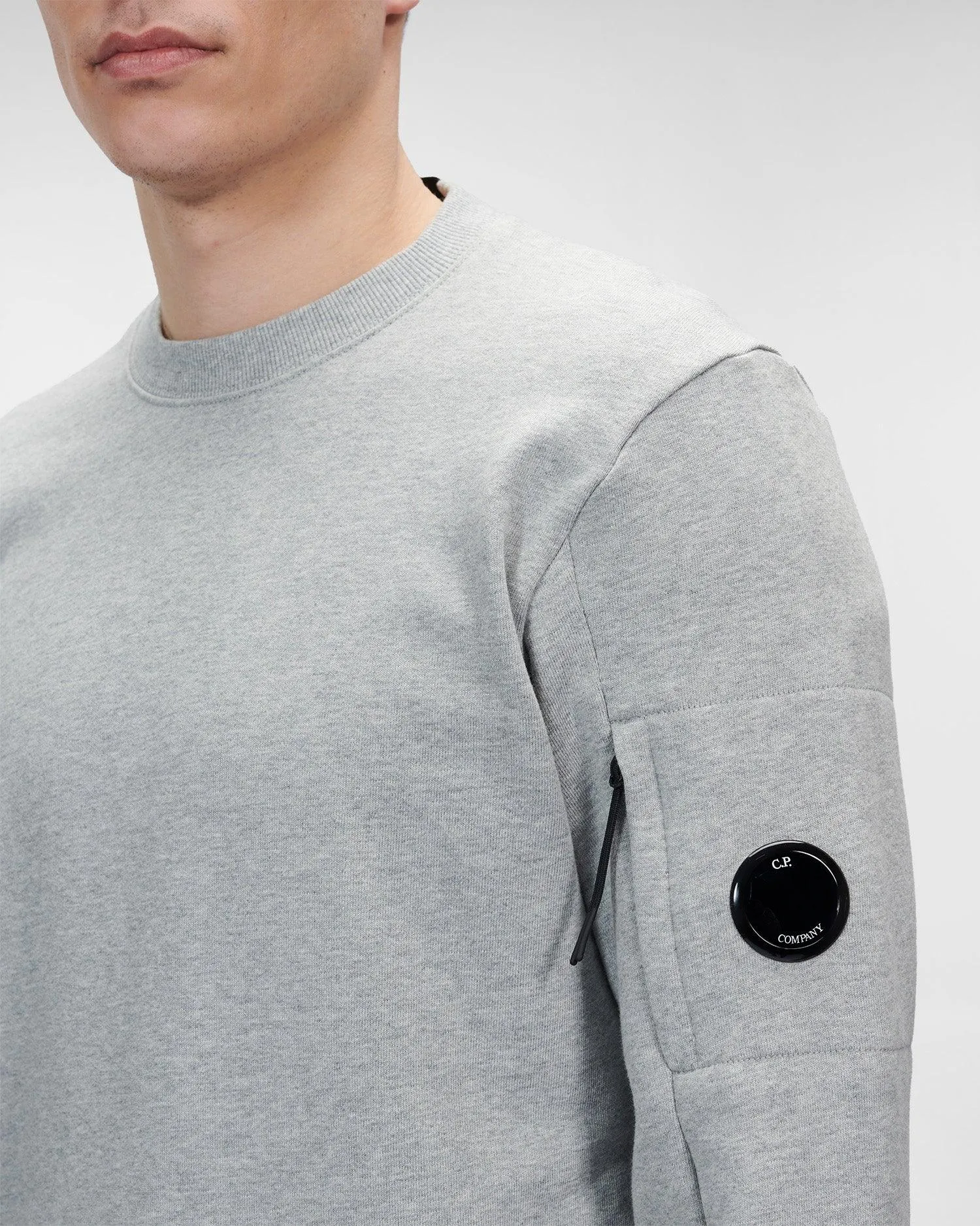 CP Company Lens Sweatshirt Grey Melange