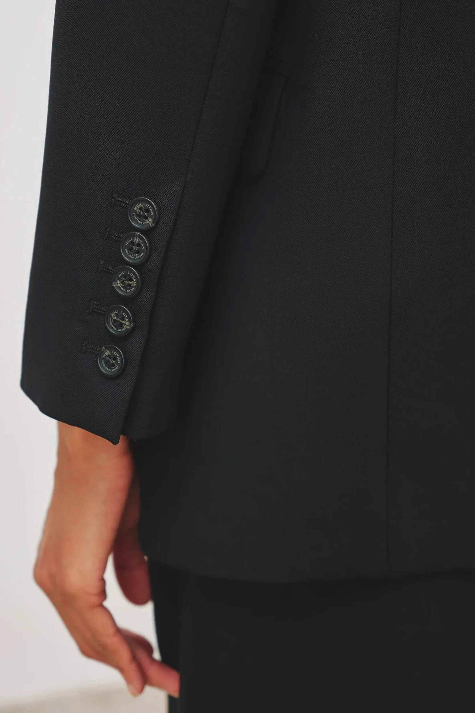 Diane Wool Blazer in Black