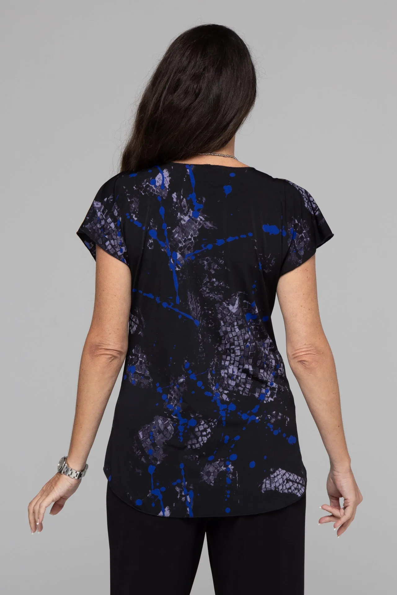 Drops Print Longer Sleeve Jersey Top