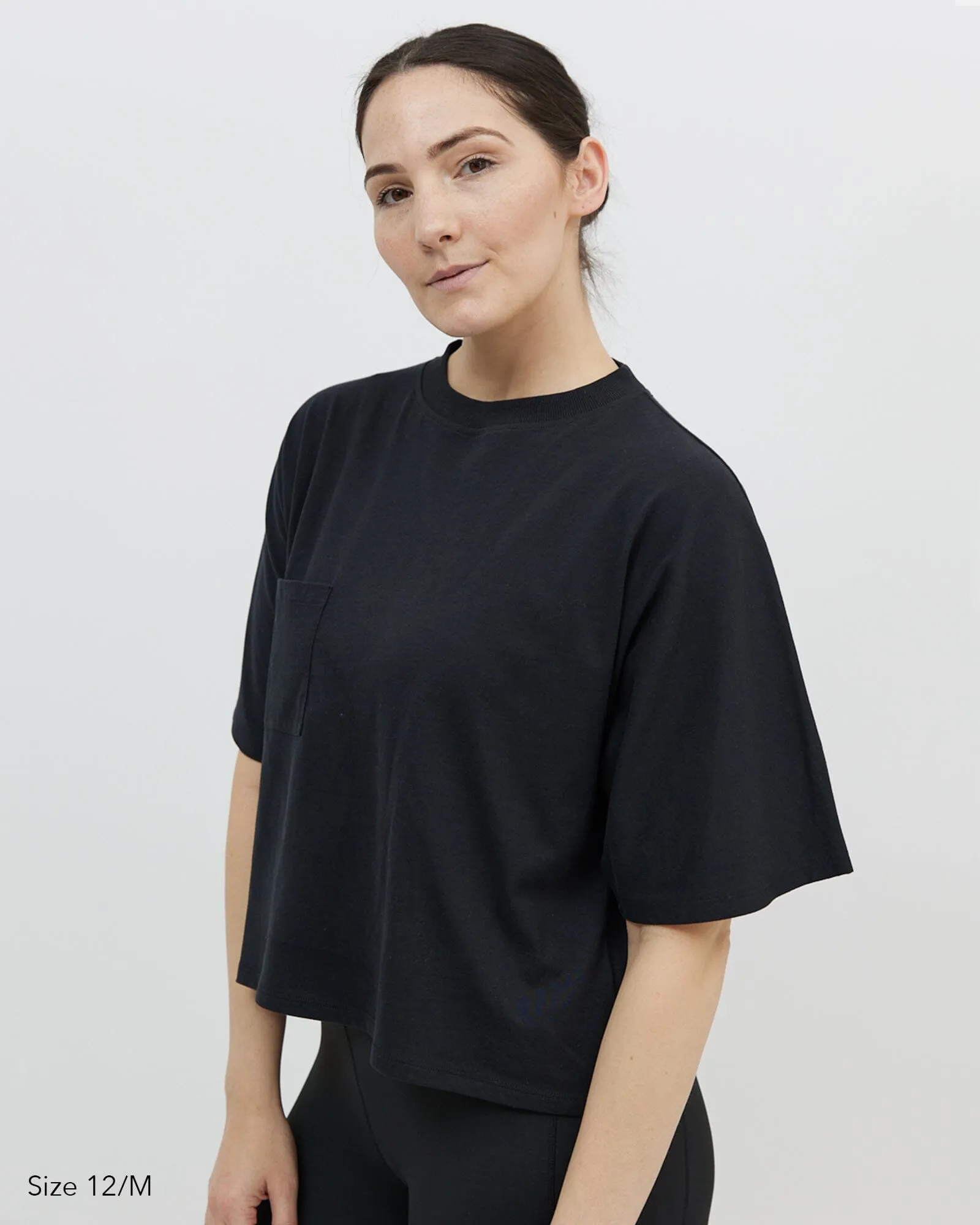 Elm Crop Tee - Black