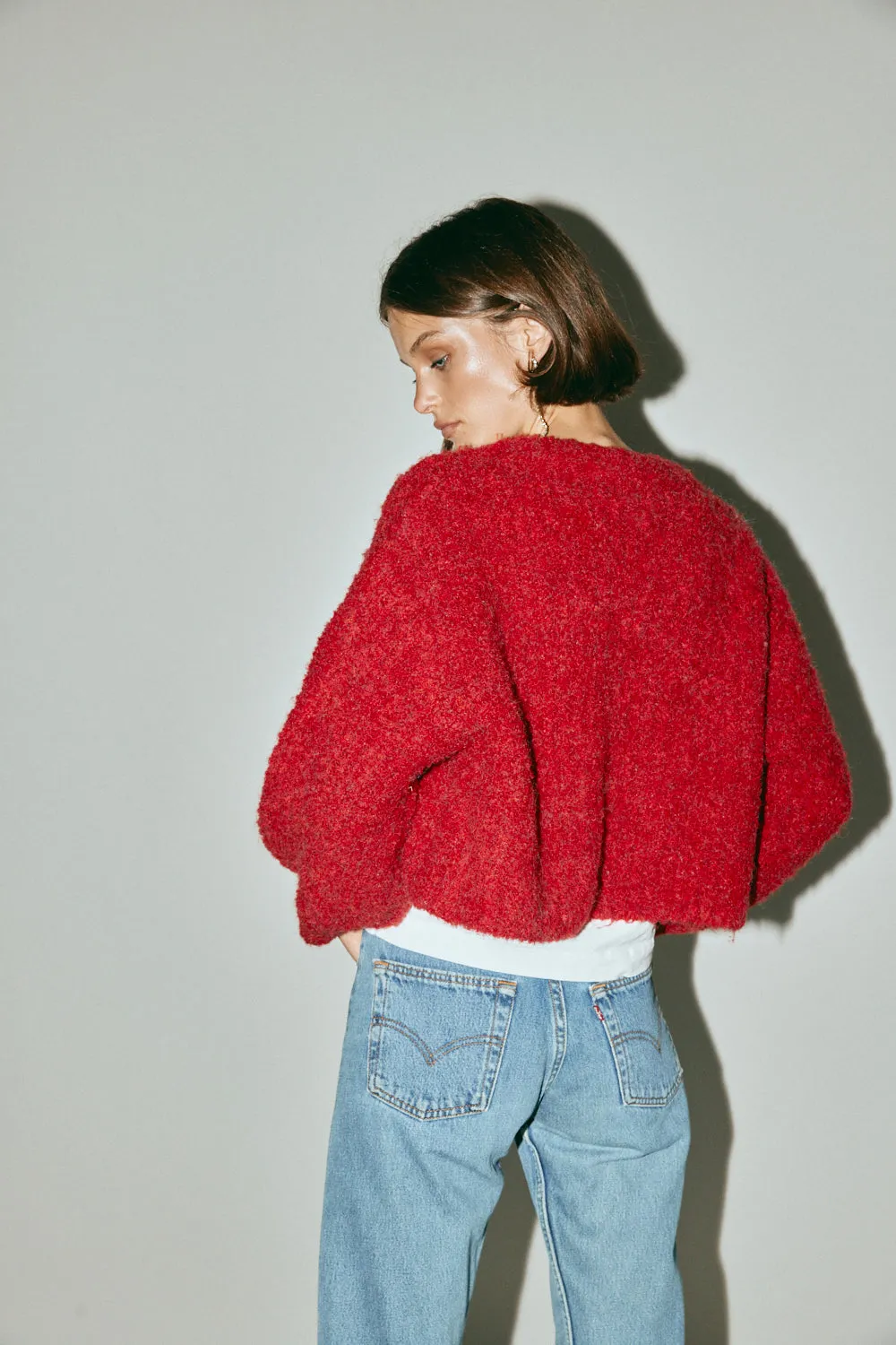 Elsie Knit Cardigan Chilli