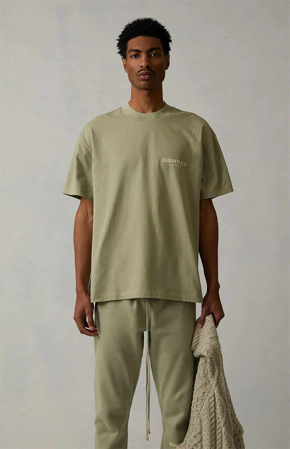 Fear Of God ESSENTIALS FOG Tee T-Shirt SS22 [SEAFOAM/WHEAT]