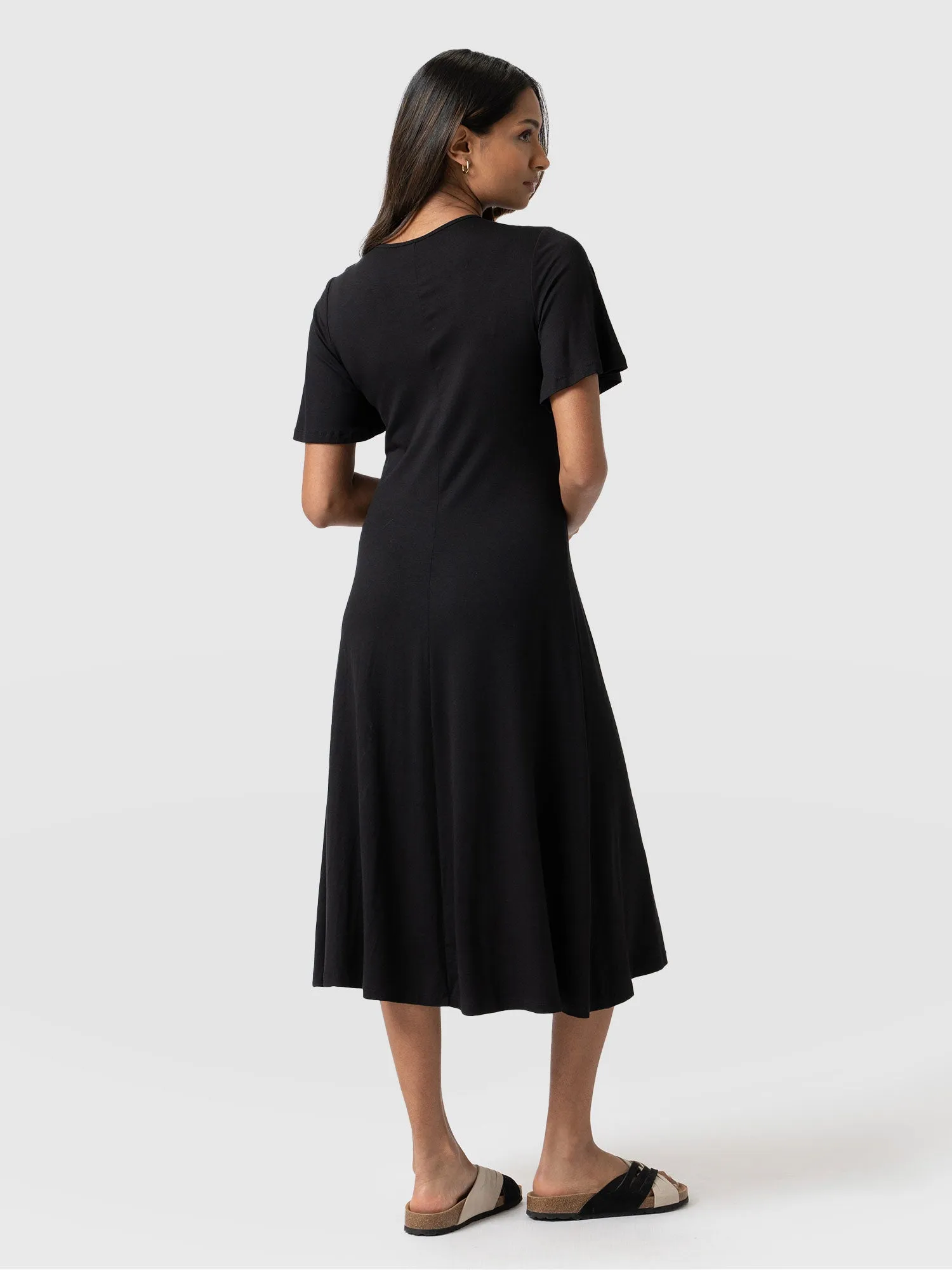 Freya Tie Dress - Black