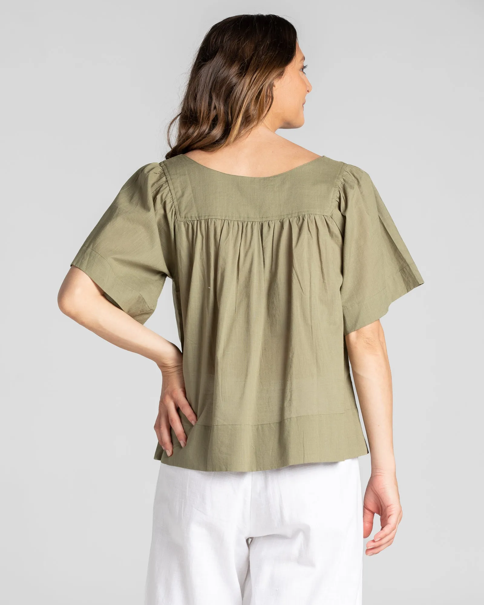 Freya Top - Olive