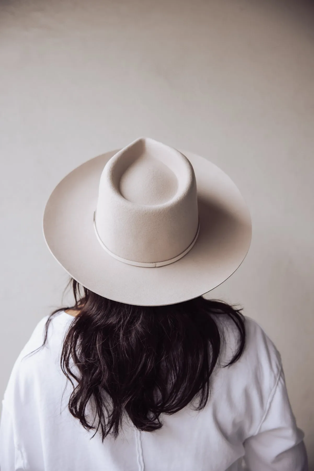 Gigi Pip Rowan Wide Brim Fedora - Ivory