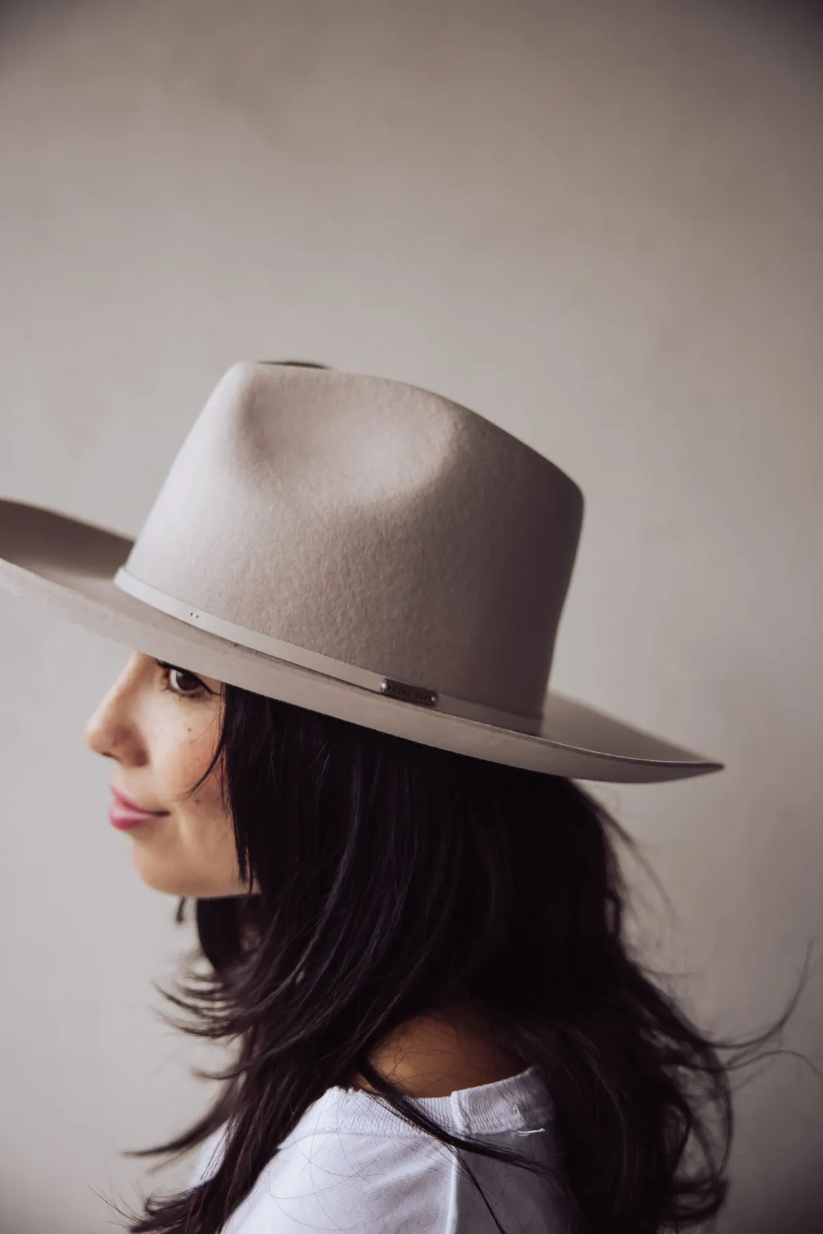 Gigi Pip Rowan Wide Brim Fedora - Ivory