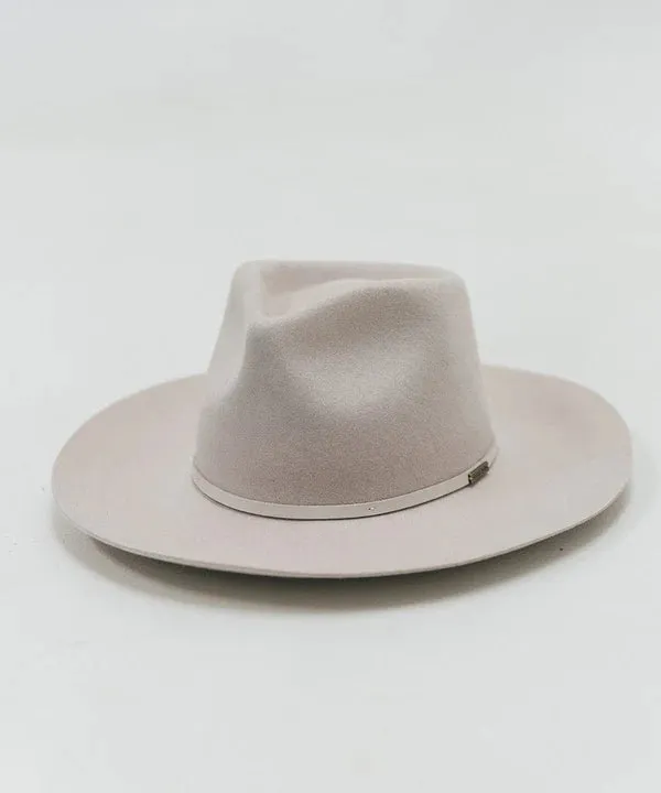 Gigi Pip Rowan Wide Brim Fedora - Ivory