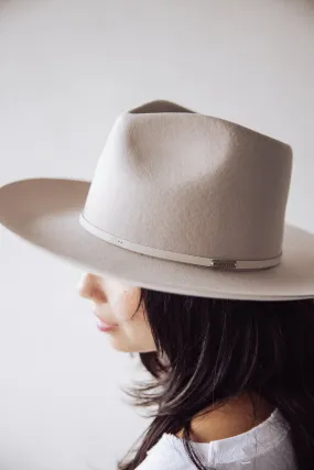 Gigi Pip Rowan Wide Brim Fedora - Ivory