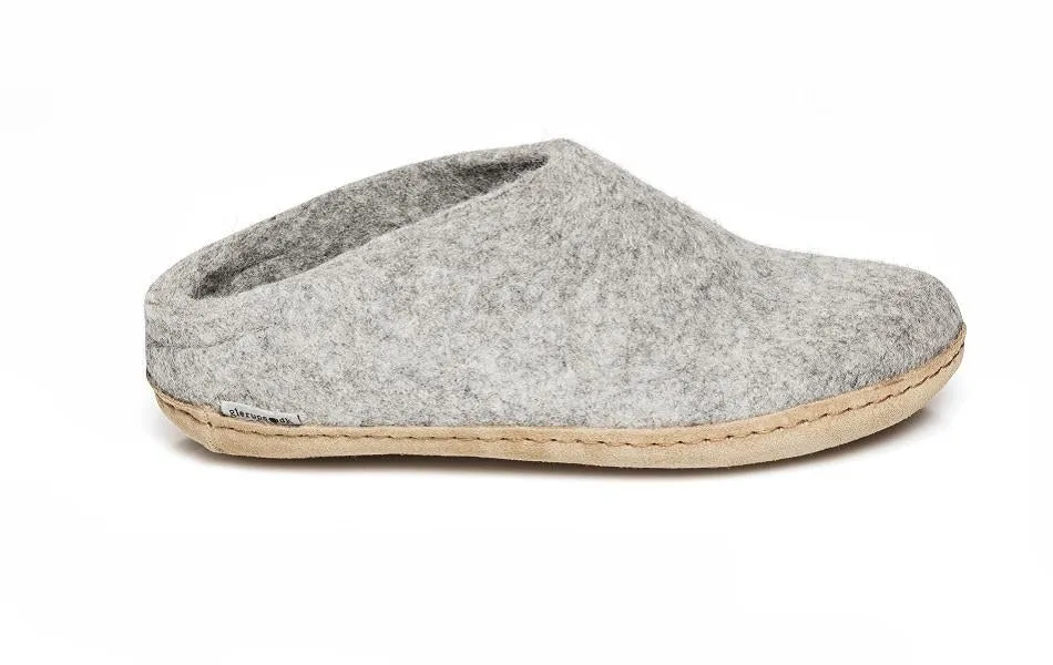 Glerup Slip On - Leather Sole - Grey