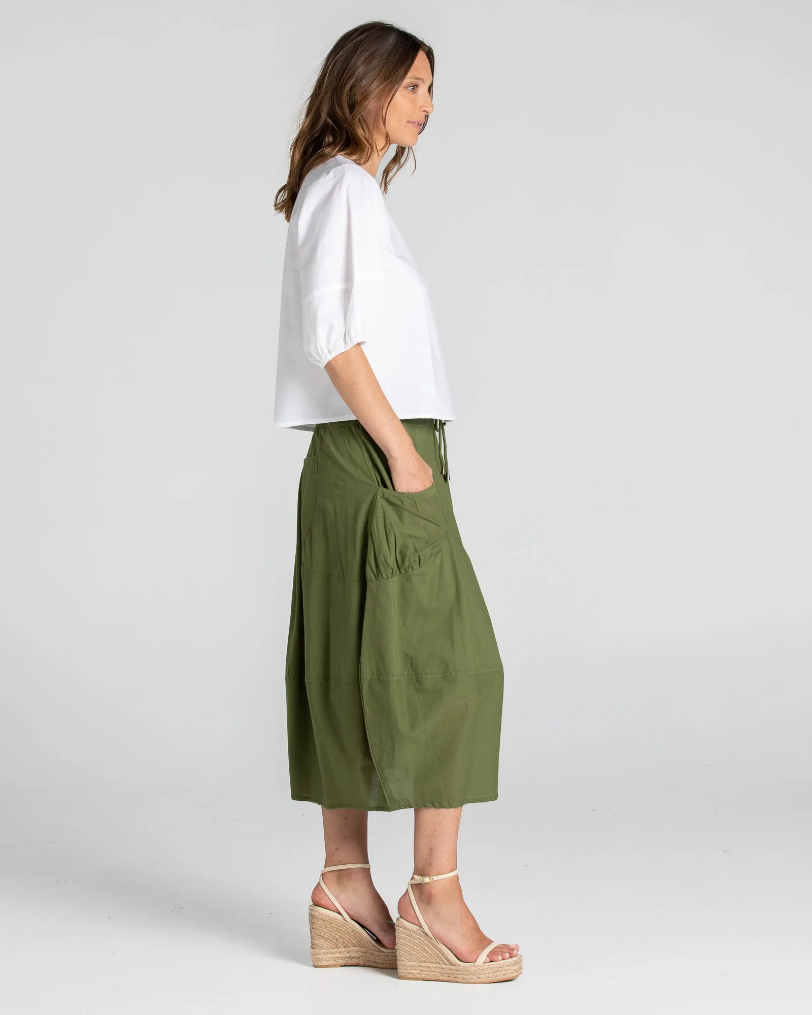 Guru Skirt- Khaki