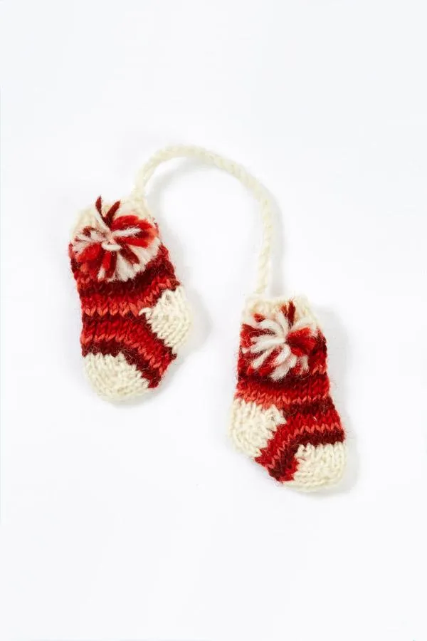 Hand Knit Tiedye Stocking Ornament