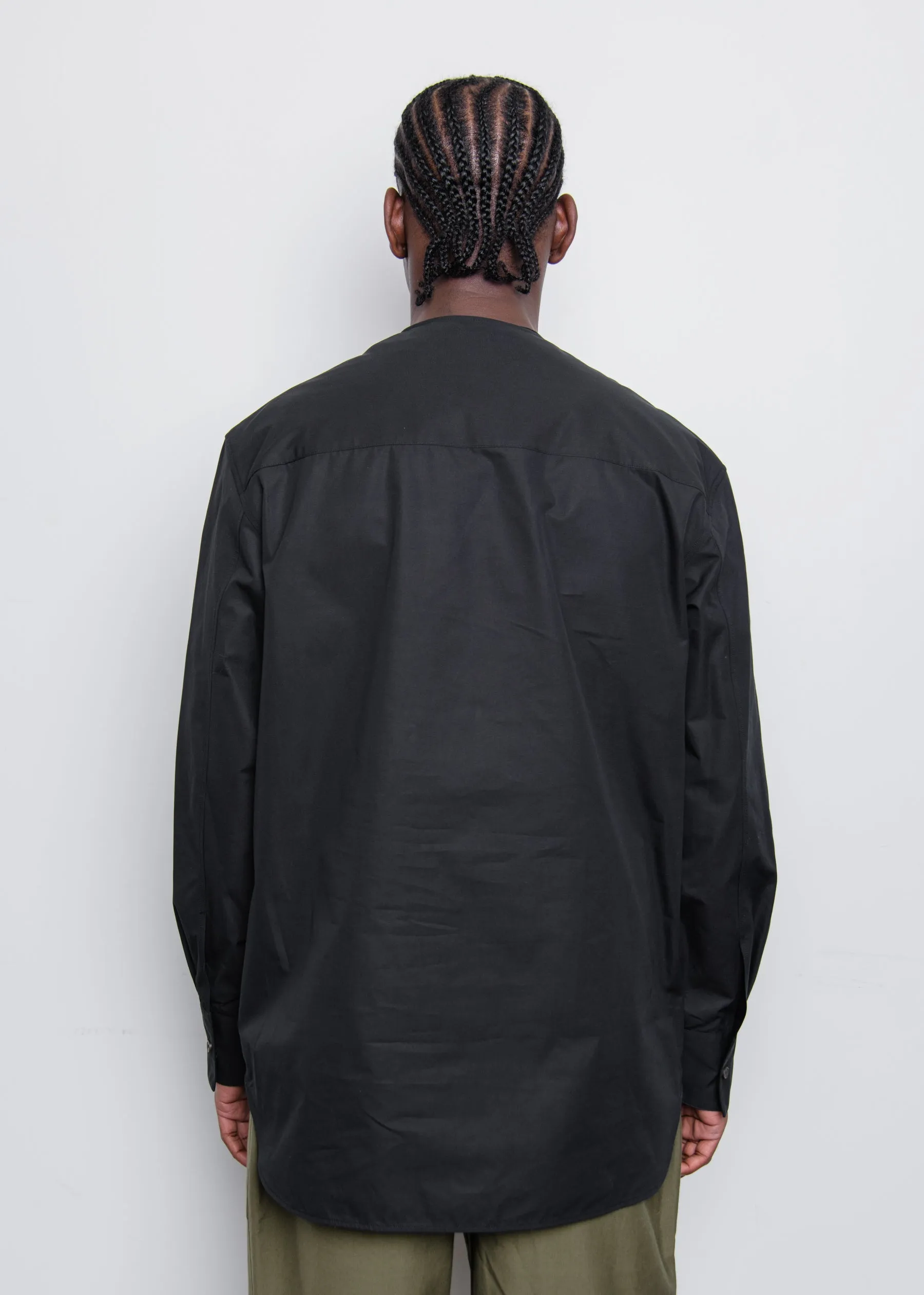 Heavy Organic Cotton Poplin Shirt Black J21DL0032